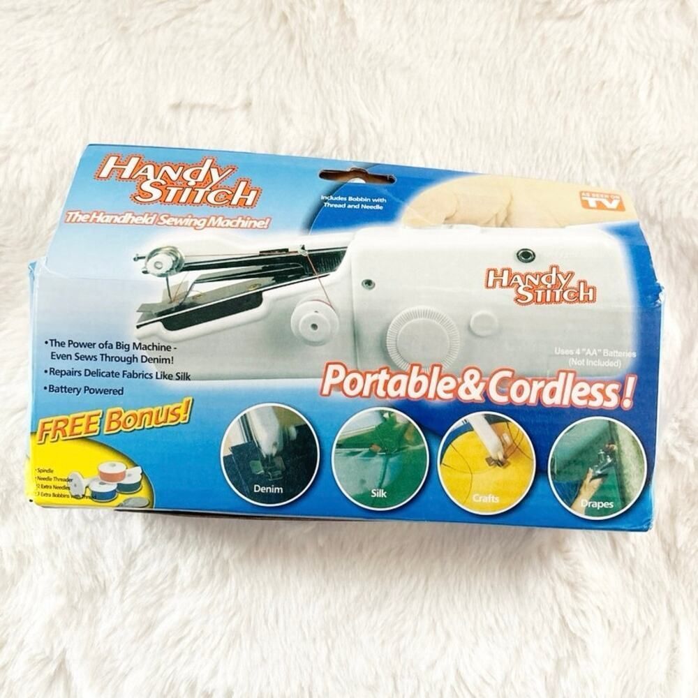 NWOT Handy Stitch Handheld Sewing Machine CS-101B – Portable & Easy to Use